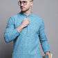 Sequin Embroidered Pure Cotton Kurta with Pyjamas