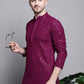 Sequin Embroidered Pure Cotton Kurta with Pyjamas