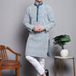 Sequin Embroidered Silk Blend Kurta with Pyjamas