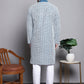 Sequin Embroidered Silk Blend Kurta with Pyjamas