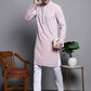 Sequin Embroidered Pure Cotton Kurta with Pyjamas