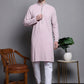 Sequin Embroidered Pure Cotton Kurta with Pyjamas