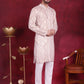 Men's Bandhani Printed Kurta with Pyjama ( JOKP P 5016 Cream )
