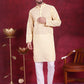 Chikankari Embroidered Kurta with Pyjama ( JOKP P 5017 Yellow )