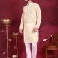 Chikankari Embroidered Kurta with Pyjama ( JOKP P 5017 Yellow )