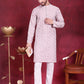 Men's Chikankari Embroidered Kurta Pyjama Set ( JOKP P 5020 Purple )