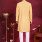 Men's Chikankari Embroidered Kurta Pyjama Set ( JOKP P 5021 Beige )