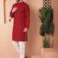 Men's Chikankari Embroidered Kurta Pyjama Set