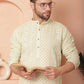Men's Chikankari Embroidered Kurta Pyjama Set