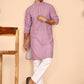 Men's Embroidered Kurta Pyjama Set (JOKP P 5021 Purple ) [FF] [P-9]