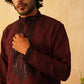 Sequins Embroidered Kurta Pyjama Set for Men