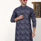 Men's Printed Kurta with Churidar
