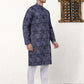 Men's Printed Kurta with Churidar