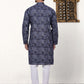 Men's Printed Kurta with Churidar