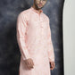 Men's Printed Kurta with Churidar ( JOKP P 5031Peach )