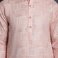 Men's Printed Kurta with Churidar ( JOKP P 5031Peach )