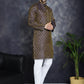 Woven Design Silk Blend Kurta with Pyjama ( JOKP P 5032Purple )