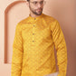 Woven Design Silk Blend Kurta with Pyjama