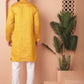 Woven Design Silk Blend Kurta with Pyjama