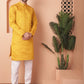 Woven Design Silk Blend Kurta with Pyjama