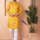Woven Design Silk Blend Kurta with Pyjama