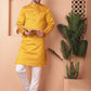 Woven Design Silk Blend Kurta with Pyjama