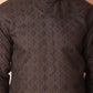 Woven Design Silk Blend Kurta with Pyjama