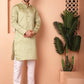 Woven Design Silk Blend Kurta with Pyjama