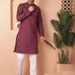 Woven Design Silk Blend Kurta with Pyjama