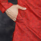 Red Woven Design Kurta with Pyjama ( JOKP P 5034Red )