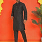 Embroidered Mirror Work Kurta Payjama Sets ( JOKP B-P 5035 Black )