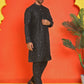 Embroidered Mirror Work Kurta Payjama Sets ( JOKP B-P 5035 Black )