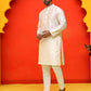 Embroidered Mirror Work Kurta Payjama Sets ( JOKP P 5035 White ) [FF] [E-10]