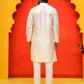 Embroidered Mirror Work Kurta Payjama Sets ( JOKP P 5035 White ) [FF] [E-10]