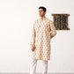Golden Foil Printed Kurta with Pyjama [FF] [B-4-5]