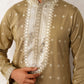 Men's Sequins Embroidered Kurta Pyjama Set