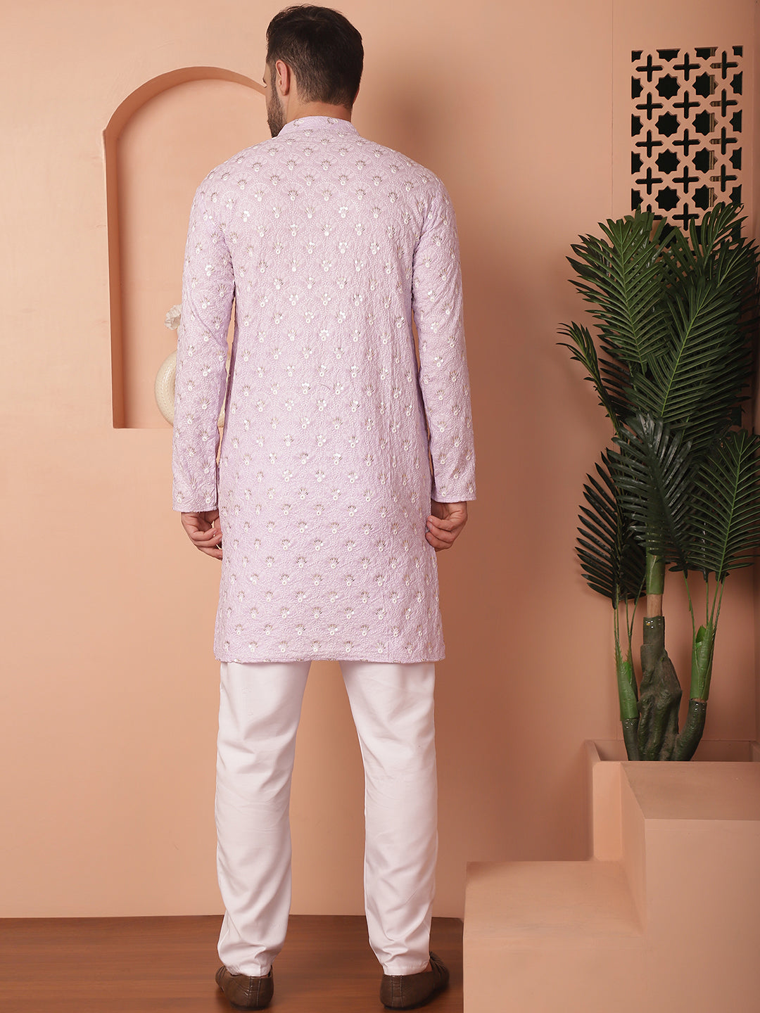 Chikankari Pure Cotton Kurta with Pyjama