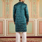 Silk Blend Embroidered Kurta Set for Men