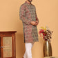 Men's Silk Blend Straight Kurta Pyjama Set ( JOKP P 5043 Maroon )