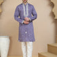 Men's Embroidered Kurta With Pyjama ( JOKP P 5045 Purple )