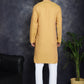 Men's Sequins Embroidered Kurta With Pyjama ( JOKP P 5047Orange )