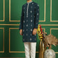 Men's Foil Printed Kurta with Pyjama