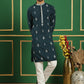 Men's Foil Printed Kurta with Pyjama