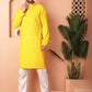 Men's Yellow Embroidered and Sequence Kurta with Pyjama [FF] [P-18-19 & P-14]