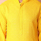 Men's Yellow Embroidered and Sequence Kurta with Pyjama [FF] [P-18-19 & P-14]
