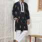 Collar Chikankari Embroidered Kurta With Pyjama