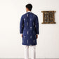 Men's Collar Chikankari Embroidered Kurta With Pyjama