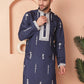 Men's Collar Chikankari Embroidered Kurta With Pyjama