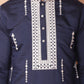 Men's Collar Chikankari Embroidered Kurta With Pyjama
