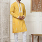 Collar Chikankari Embroidered Kurta With Pyjama [FF] [J-2-3]